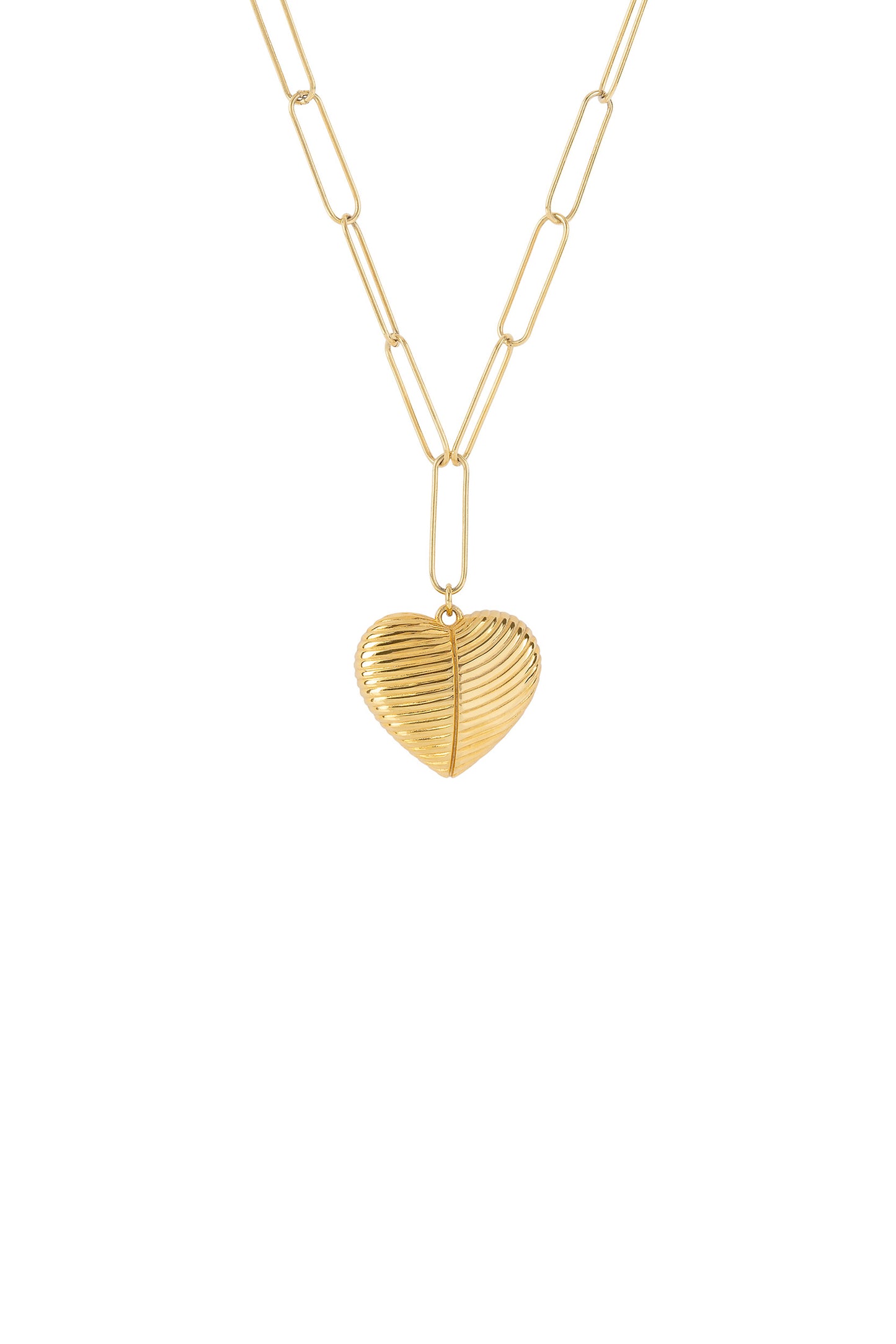 Clip Heart Necklace